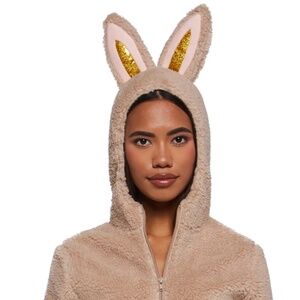 LABUBU PLUSH MONSTER SEXY HALLOWEEN COSTUME- BEIGE- DOLLSKILL